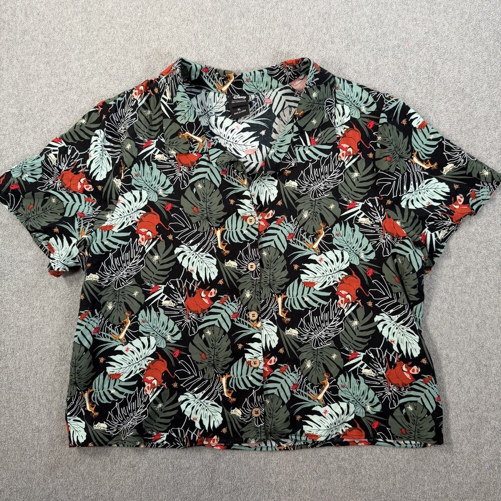 Disney Her Universe Girls XL The Lion King Pumba Timon Hawaiian Shirt